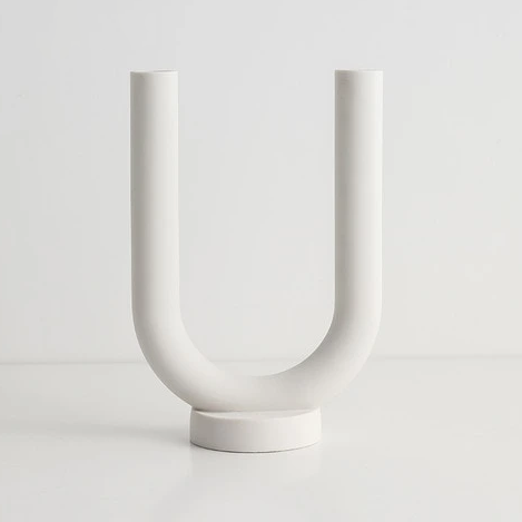 Abstract Arch Ceramic Candle Holders