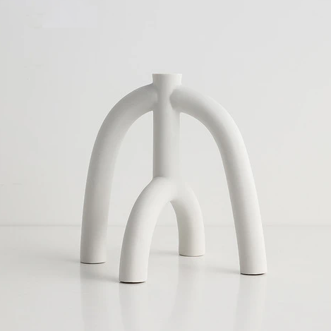 Abstract Arch Ceramic Candle Holders