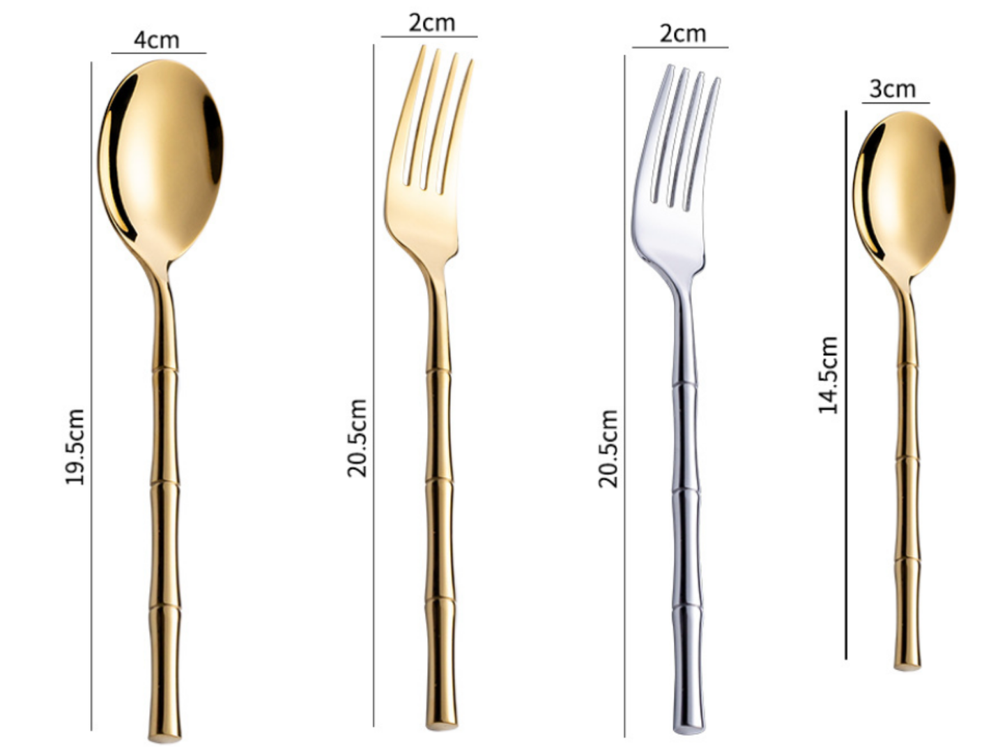Bamboo Stainless Steel Flatware Set