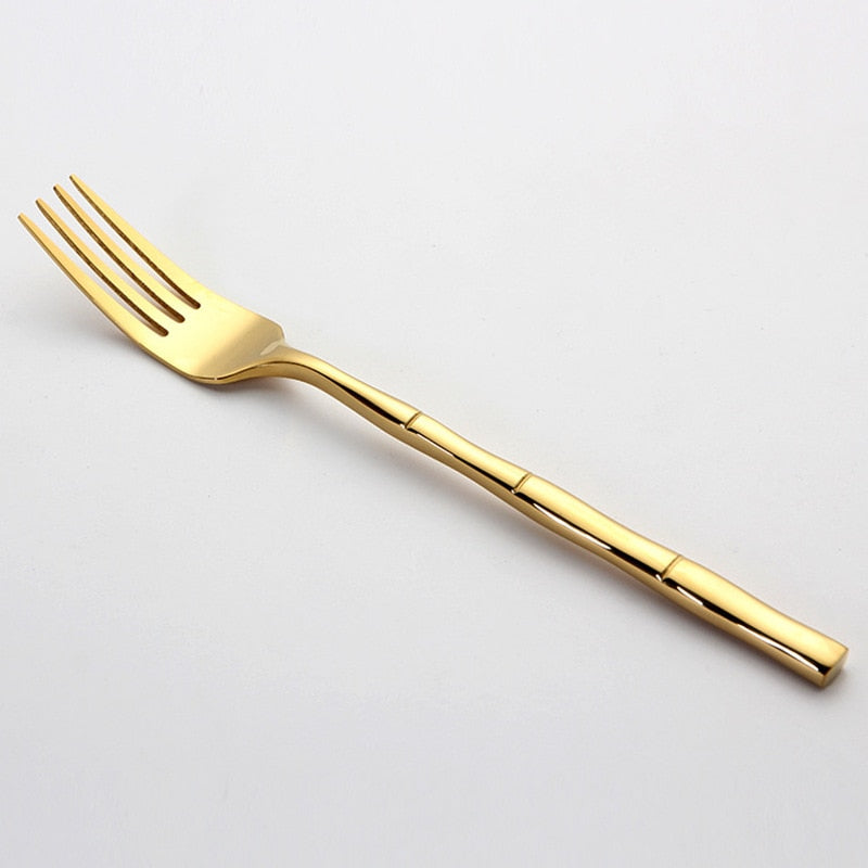 Bamboo Stainless Steel Flatware Set