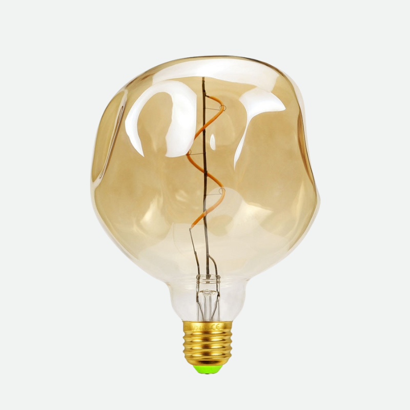 Blown Glass Dimmable LED Edison Filament Light Bulbs