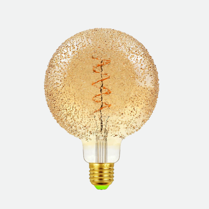 Blown Glass Dimmable LED Edison Filament Light Bulbs