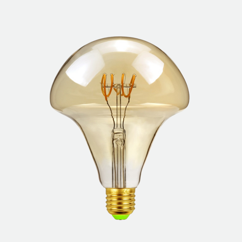 Blown Glass Dimmable LED Edison Filament Light Bulbs