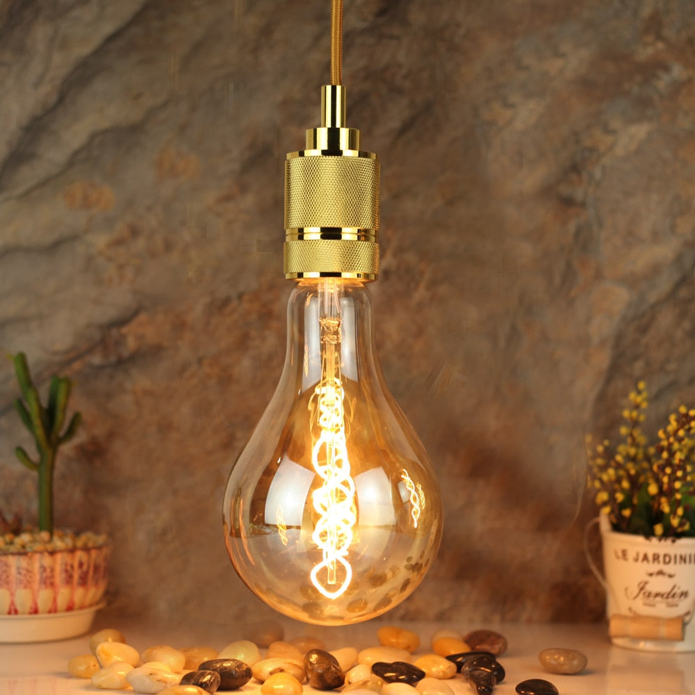 Blown Glass Dimmable LED Edison Filament Light Bulbs