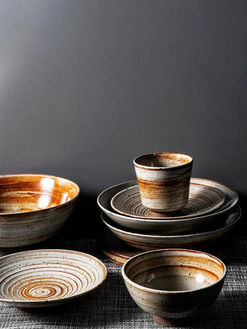 Sienna Spiral Artisan Teacup