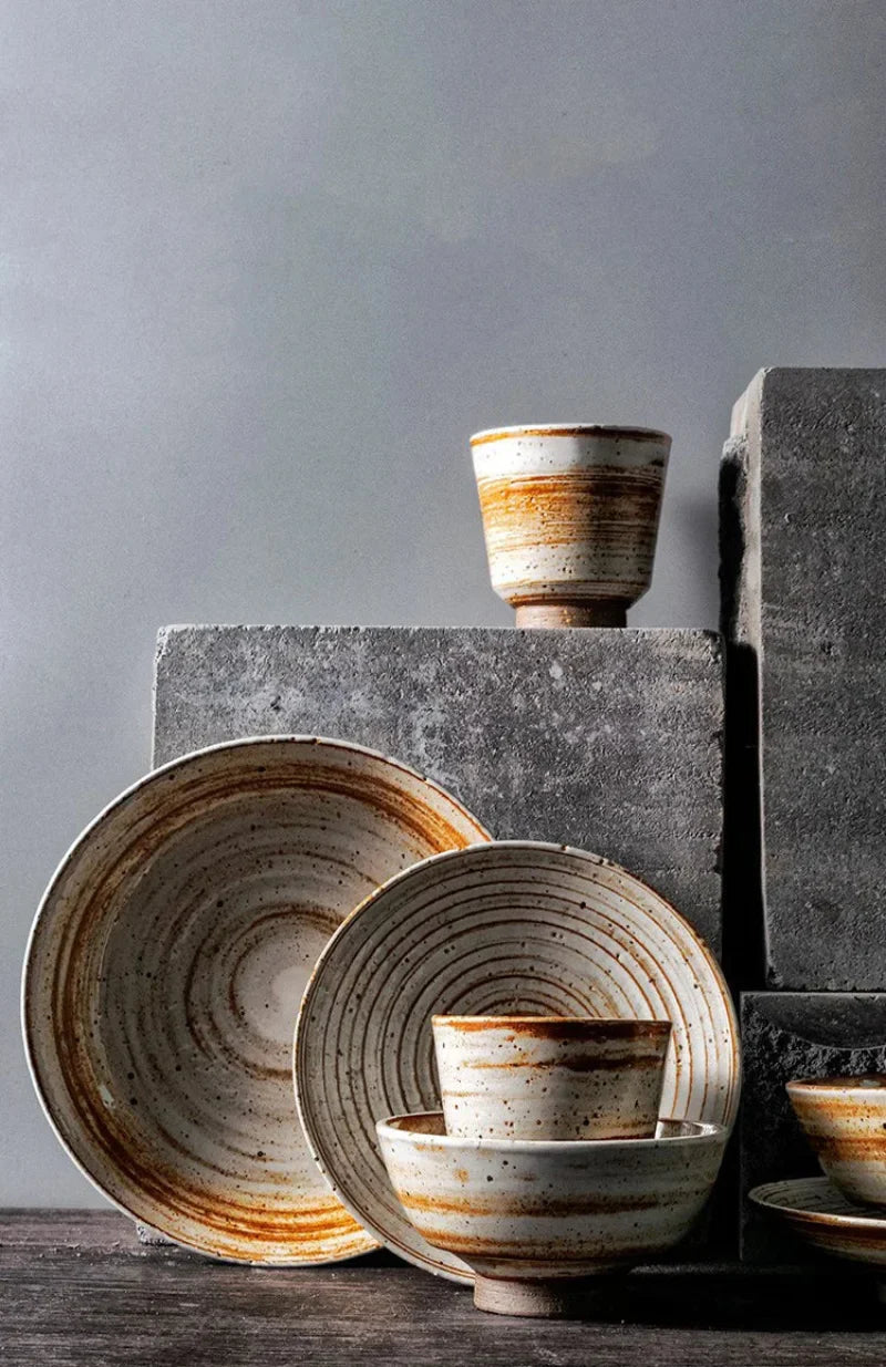 Sienna Spiral Artisan Teacup