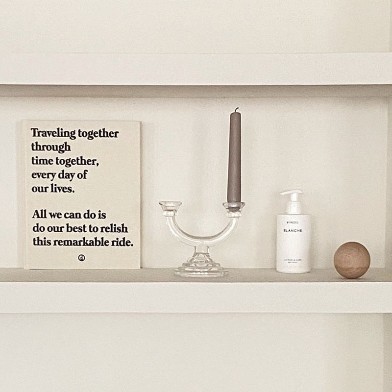 Double Pillar Arch Candlestick Holder