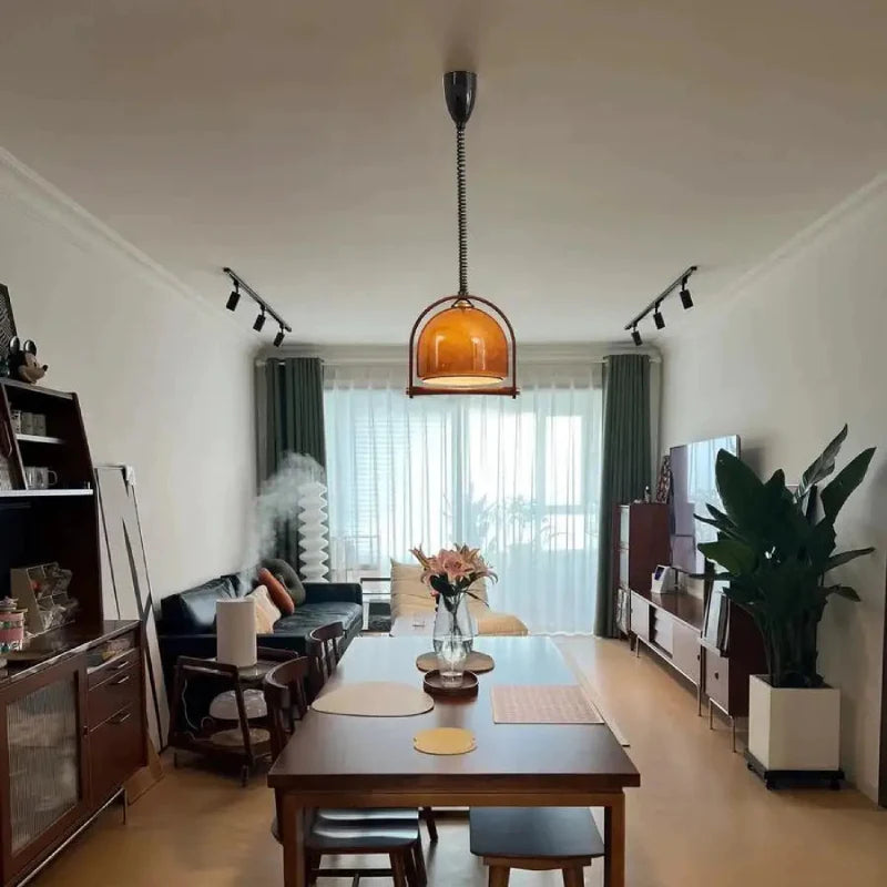 Espresso Cove Glass Pendant Light