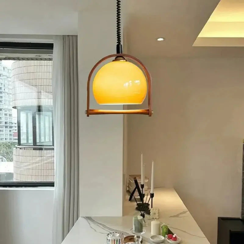 Espresso Cove Glass Pendant Light
