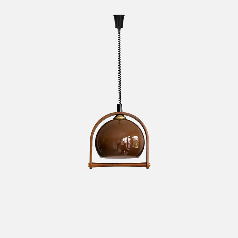 Espresso Cove Glass Pendant Light