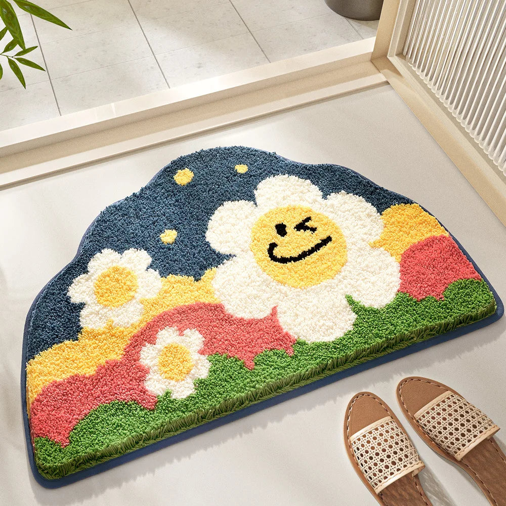 Whimsy Garden Plush Bath Mat