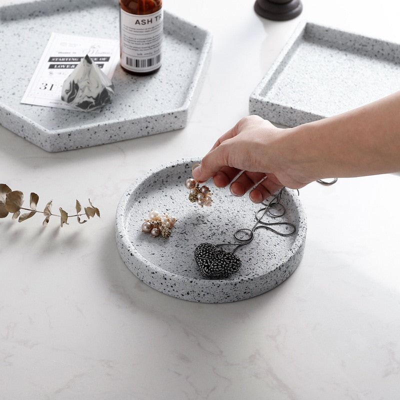 Granite Basic Shapes Decorative Trays