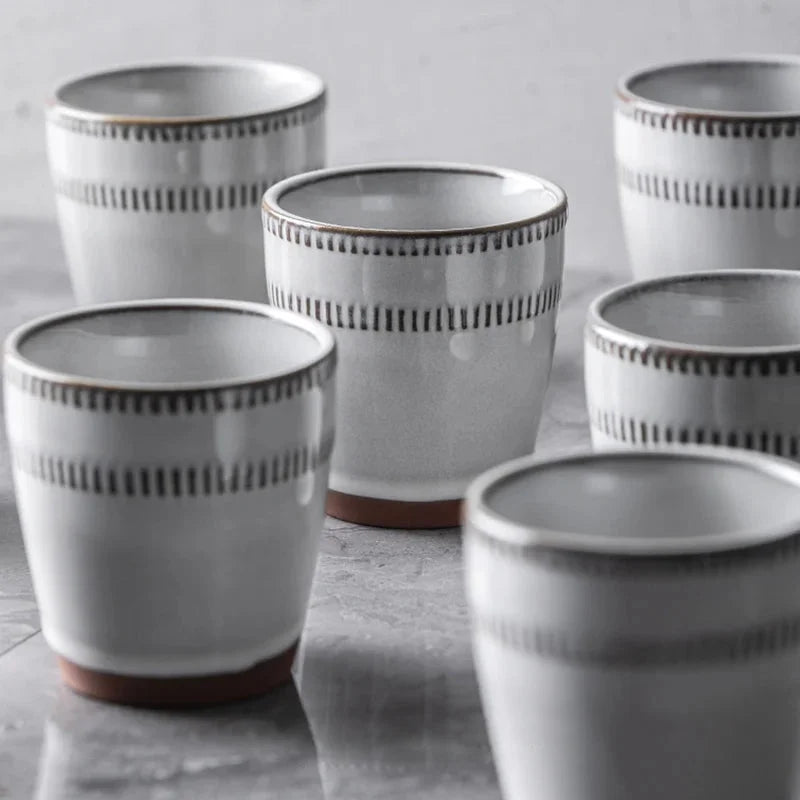 Retro Mornings 2Pc Ceramic Cup Set