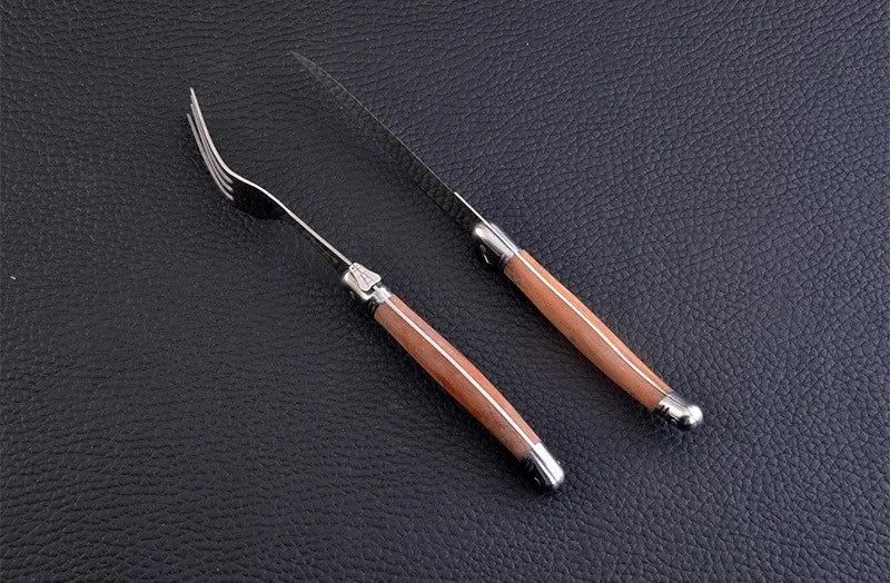 Heritage Laguiole Wood & Stainless Steel Cutlery Set
