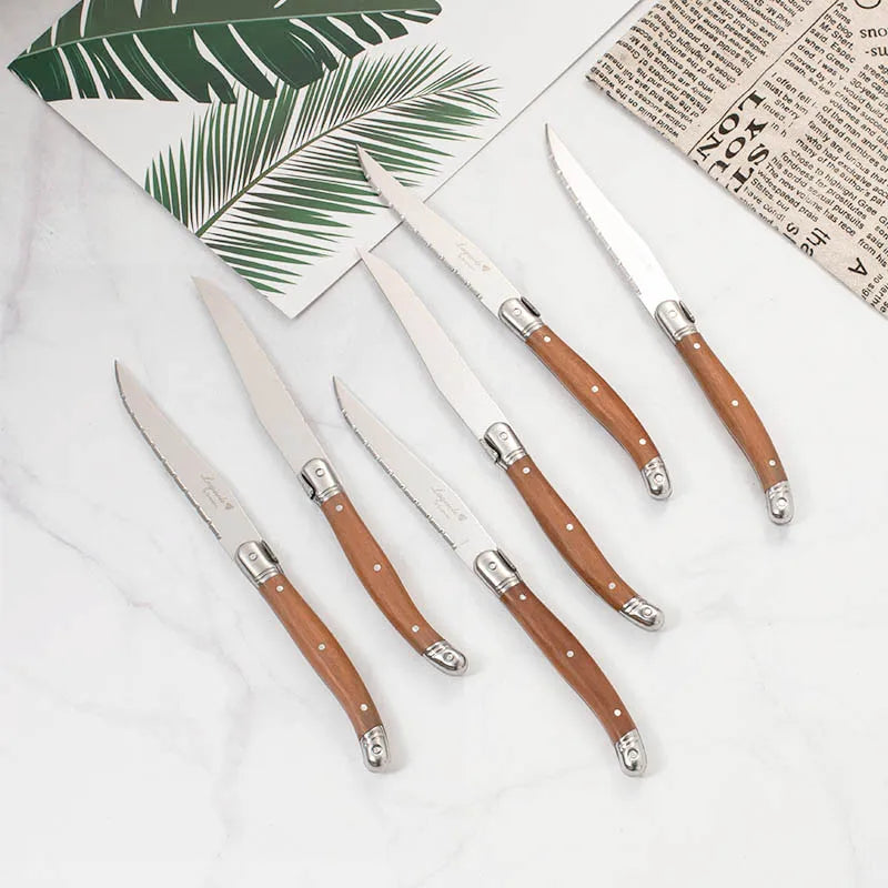 Heritage Laguiole Wood & Stainless Steel Cutlery Set