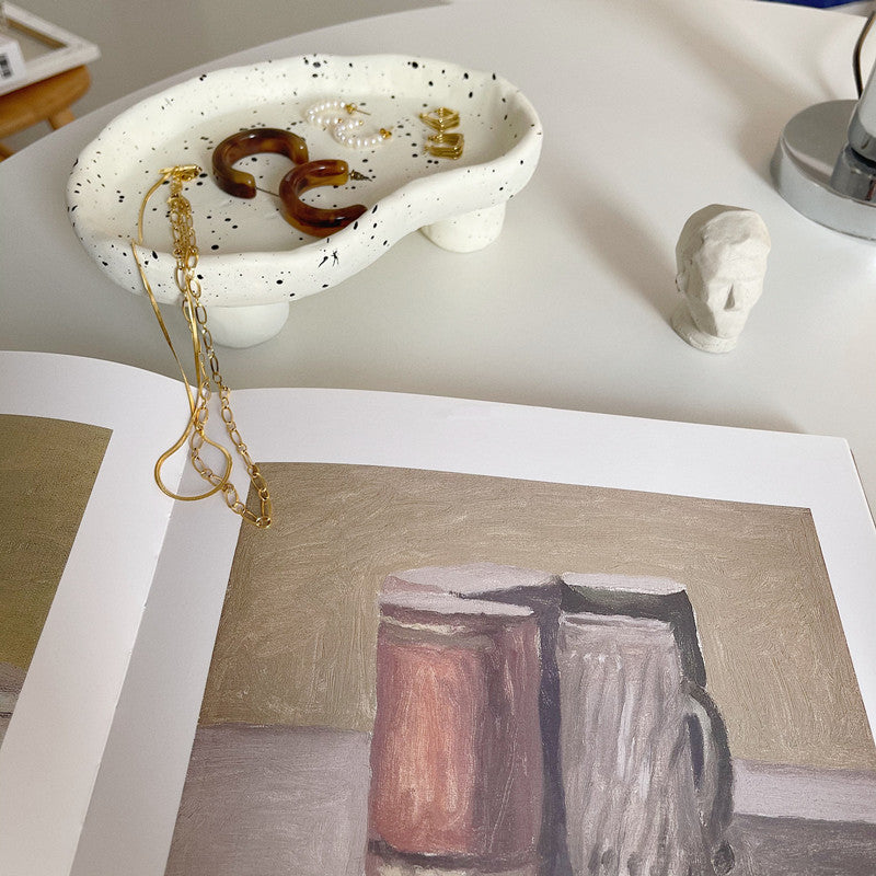 Ink Spots Footed Catch All Tray