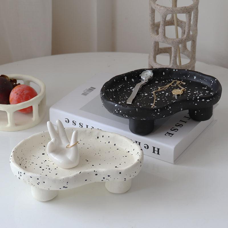 Ink Spots Footed Catch All Tray