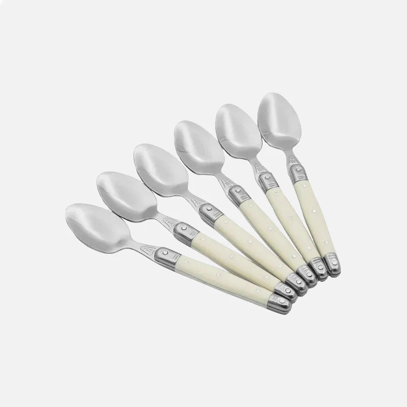 Ivory Laguiole Style Flatware Cutlery Set
