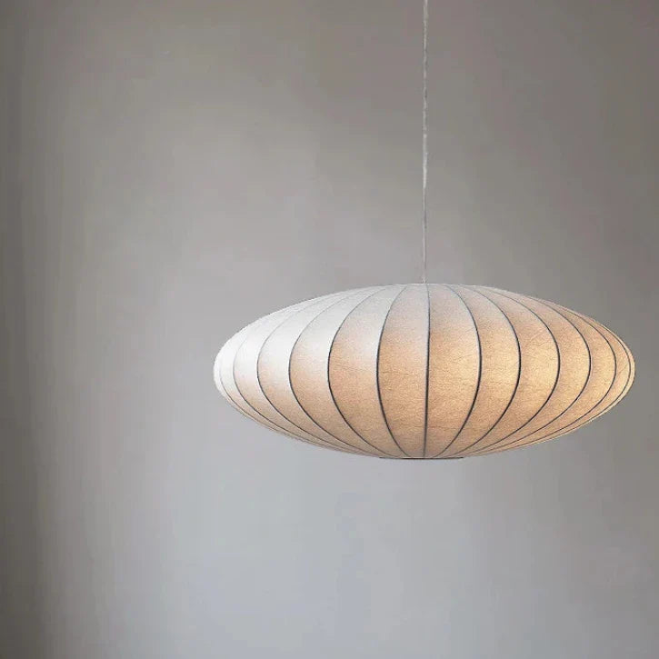 Japanese Silk Pendant Light