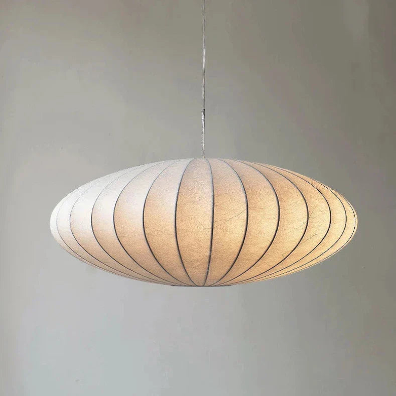 Japanese Silk Pendant Light