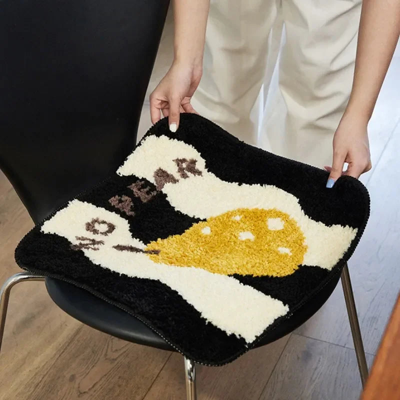 Love & Fruit Tufted Seat Cushions & Rug