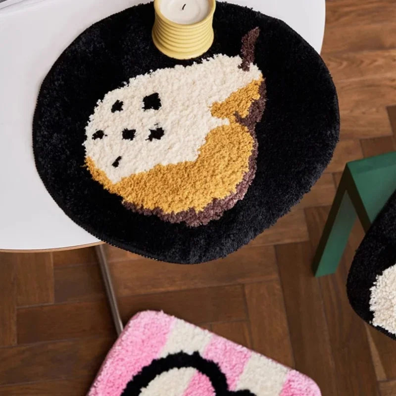 Love & Fruit Tufted Seat Cushions & Rug