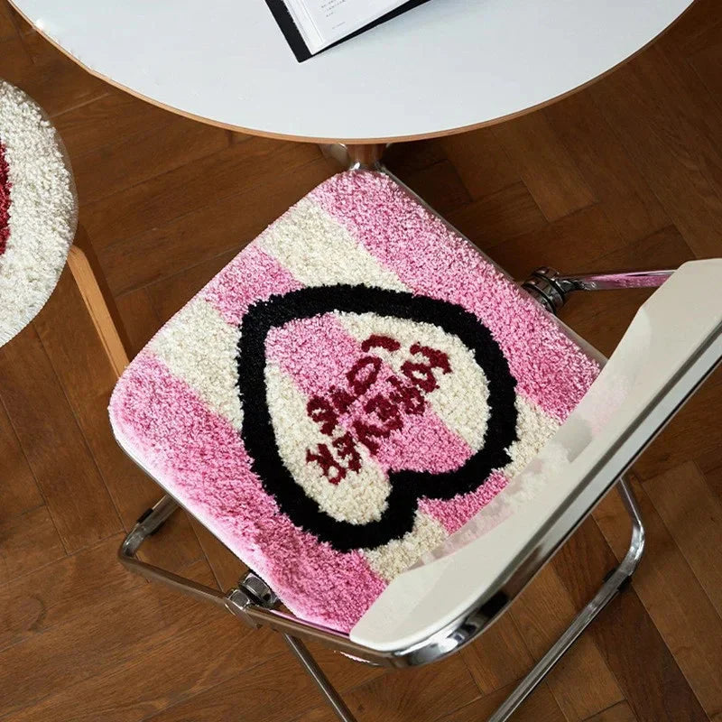 Love & Fruit Tufted Seat Cushions & Rug