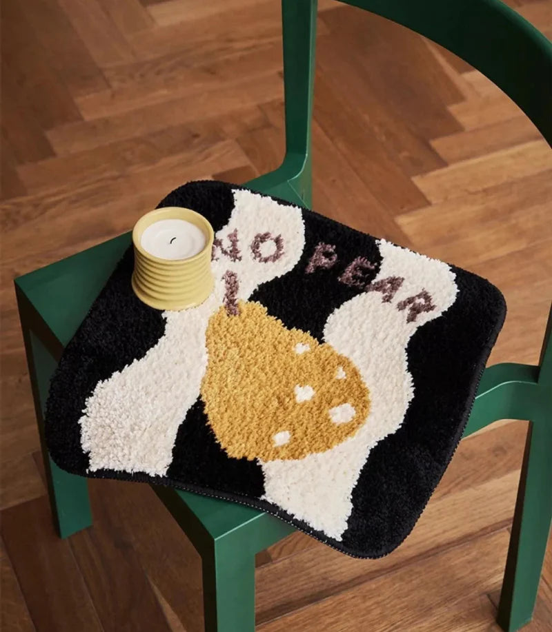 Love & Fruit Tufted Seat Cushions & Rug