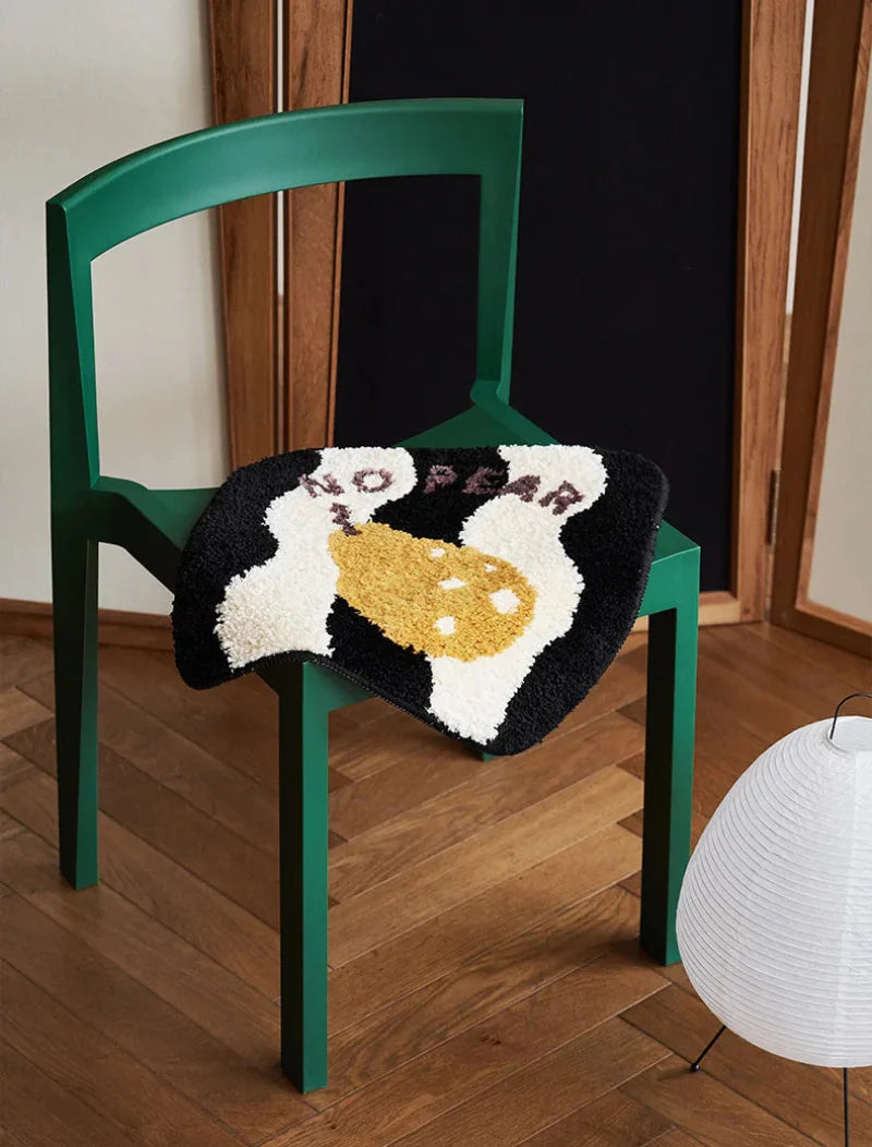 Love & Fruit Tufted Seat Cushions & Rug