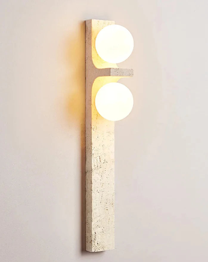 Lumina Twin Globe Marble Wall Sconce