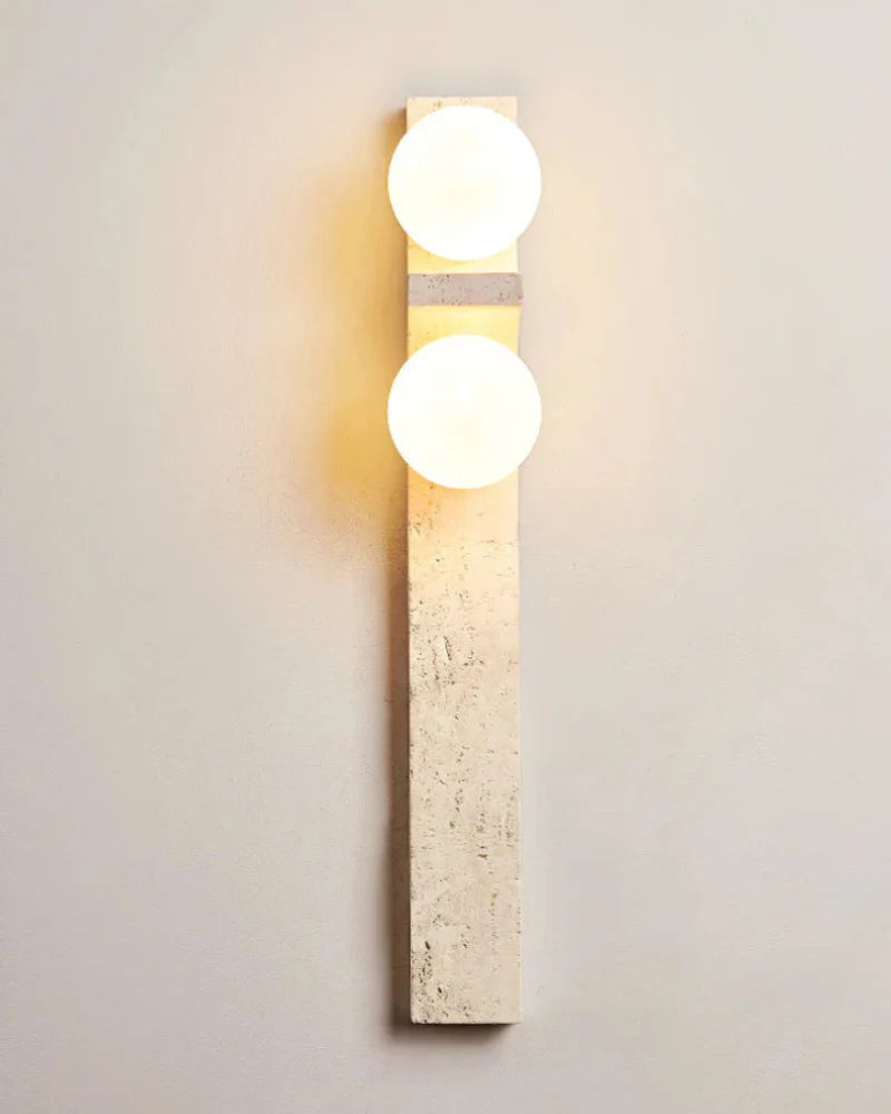 Lumina Twin Globe Marble Wall Sconce