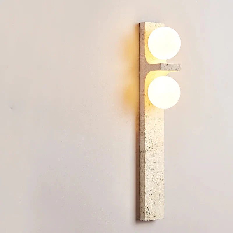 Lumina Twin Globe Marble Wall Sconce