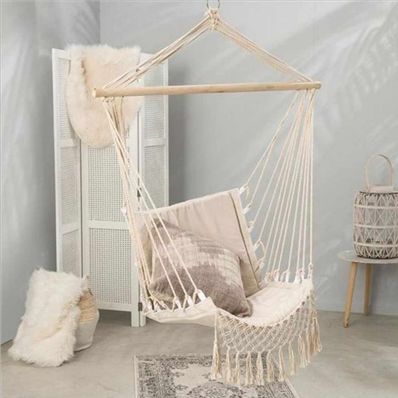 Macrame Hammock Outdoor Garden Swing Chair