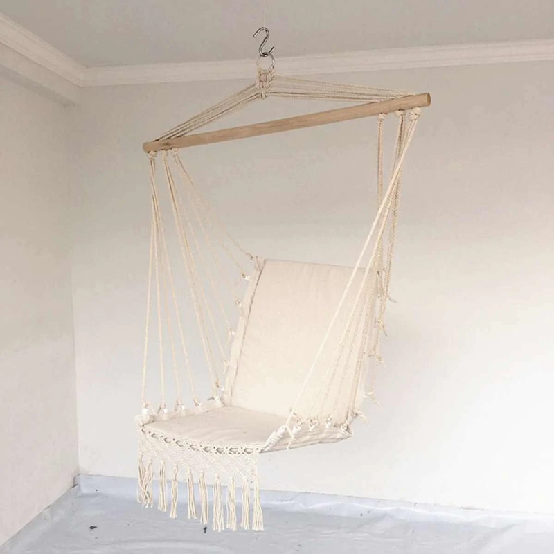 Macrame Hammock Outdoor Garden Swing Chair