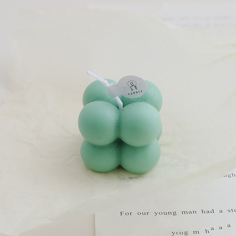 Mini Bubble Cube Decorative Candle