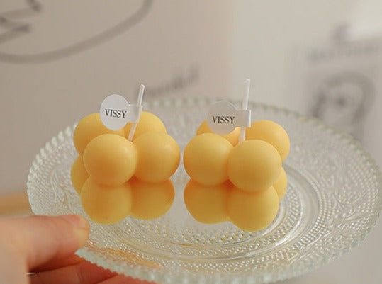 Mini Bubble Cube Decorative Candle