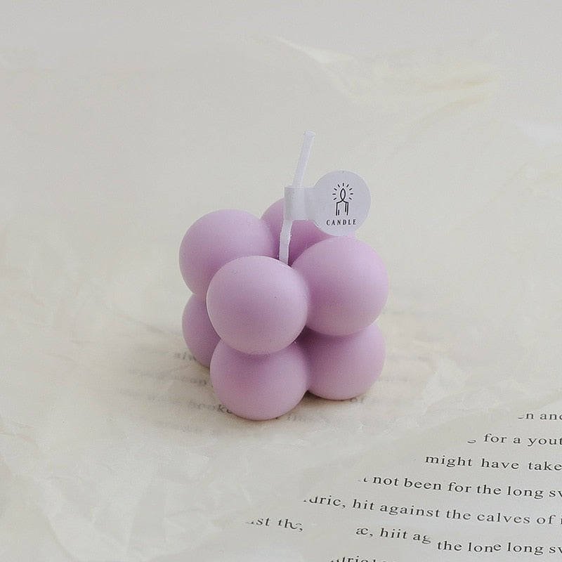 Mini Bubble Cube Decorative Candle