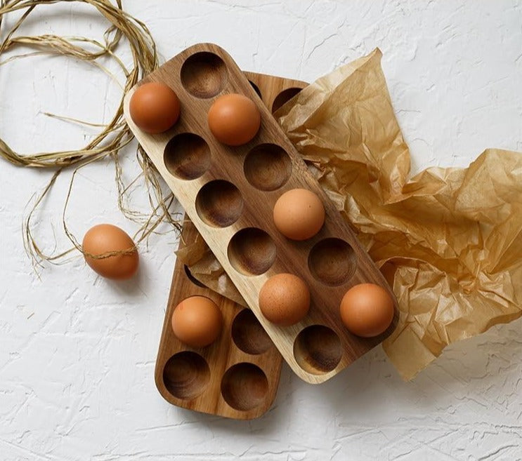 Natural Wooden Egg Tray