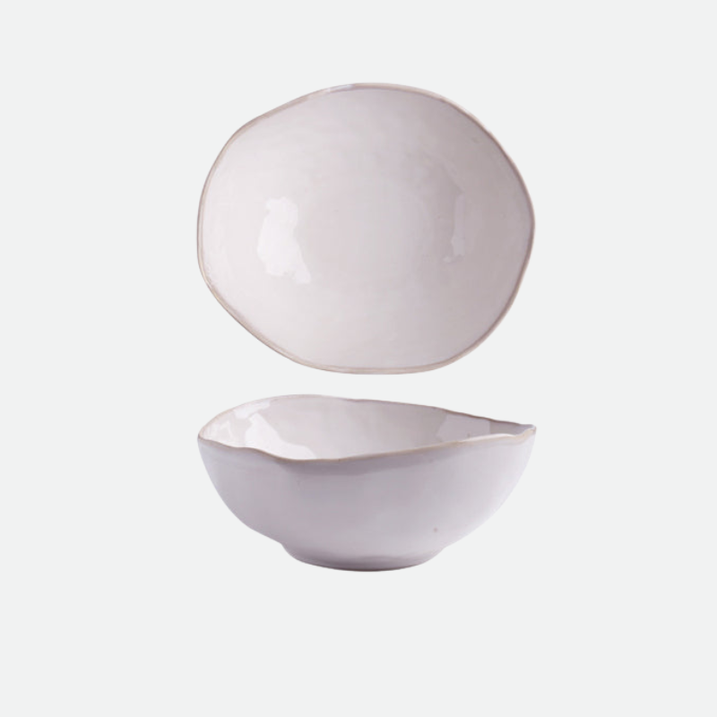 Pearl Ceramic Porcelain Dinner Bowl