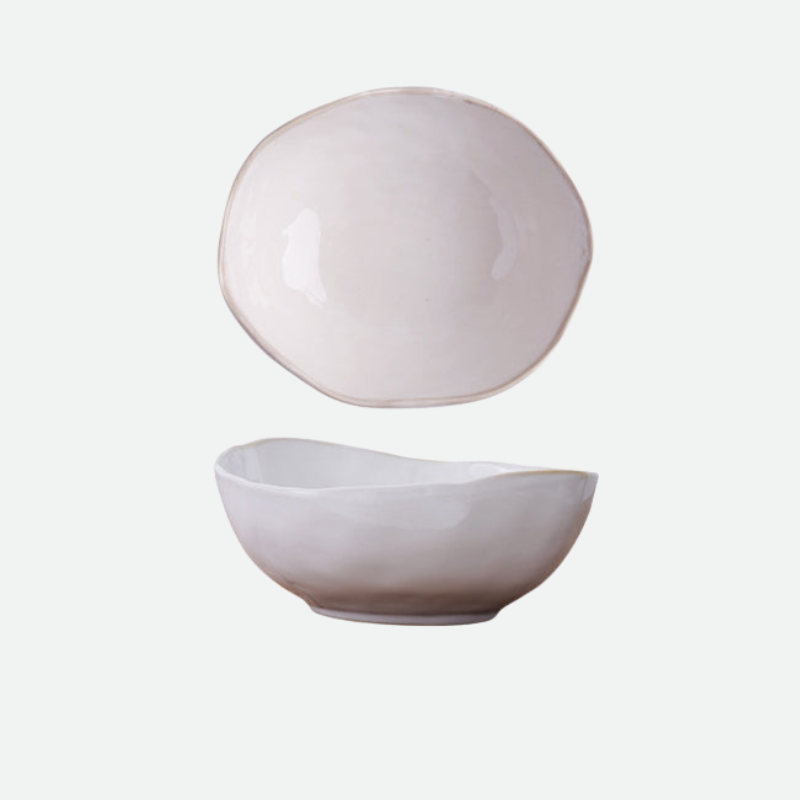 Pearl Ceramic Porcelain Dinner Bowl