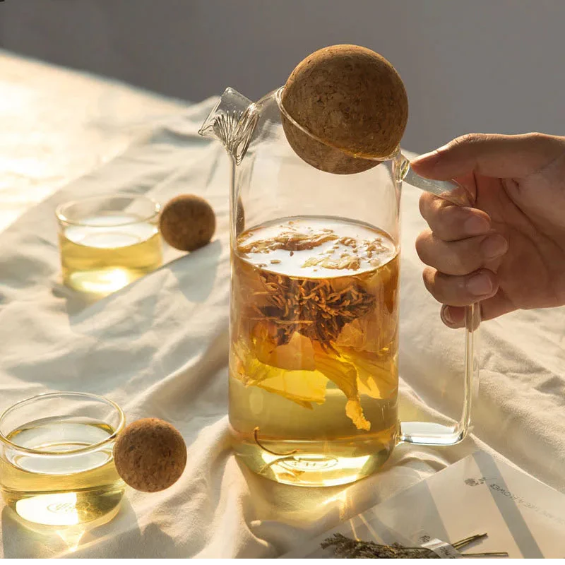 Pitchfork Tea Pot with Cork Lid