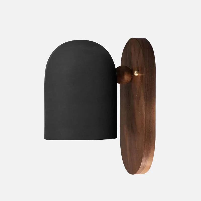 Plume Walnut Wall Light