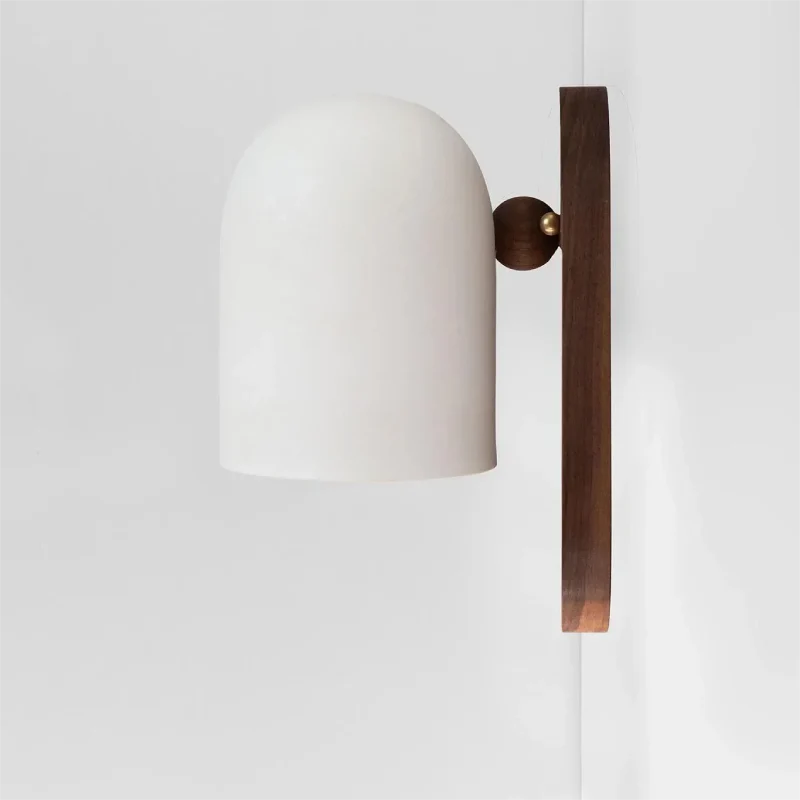 Plume Walnut Wall Light