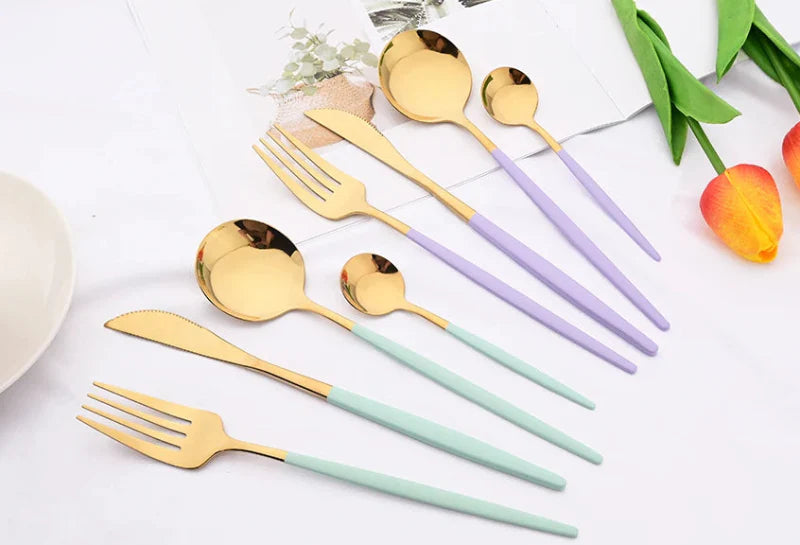 Rainbow Flatware Set