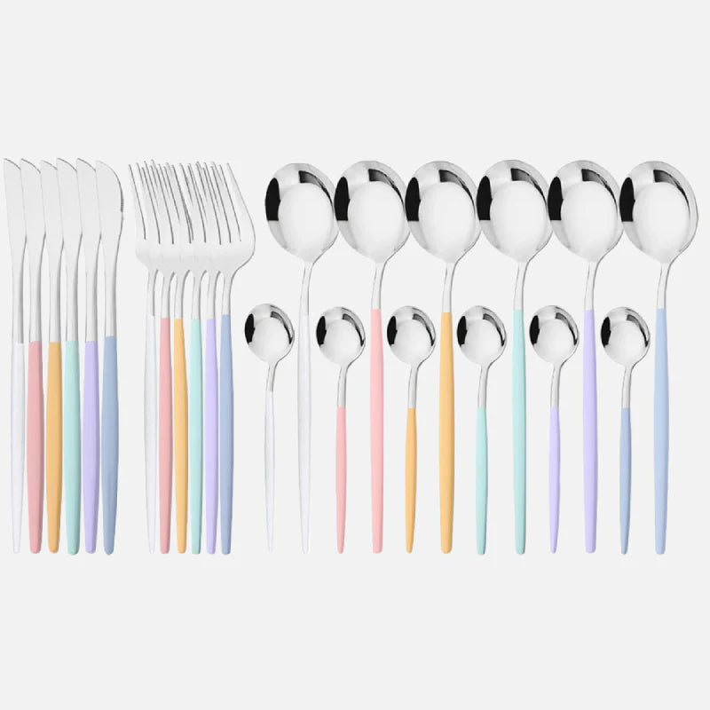 Rainbow Flatware Set