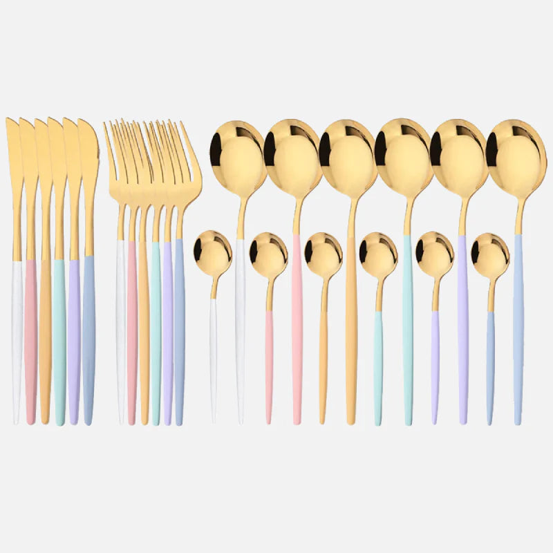 Rainbow Flatware Set