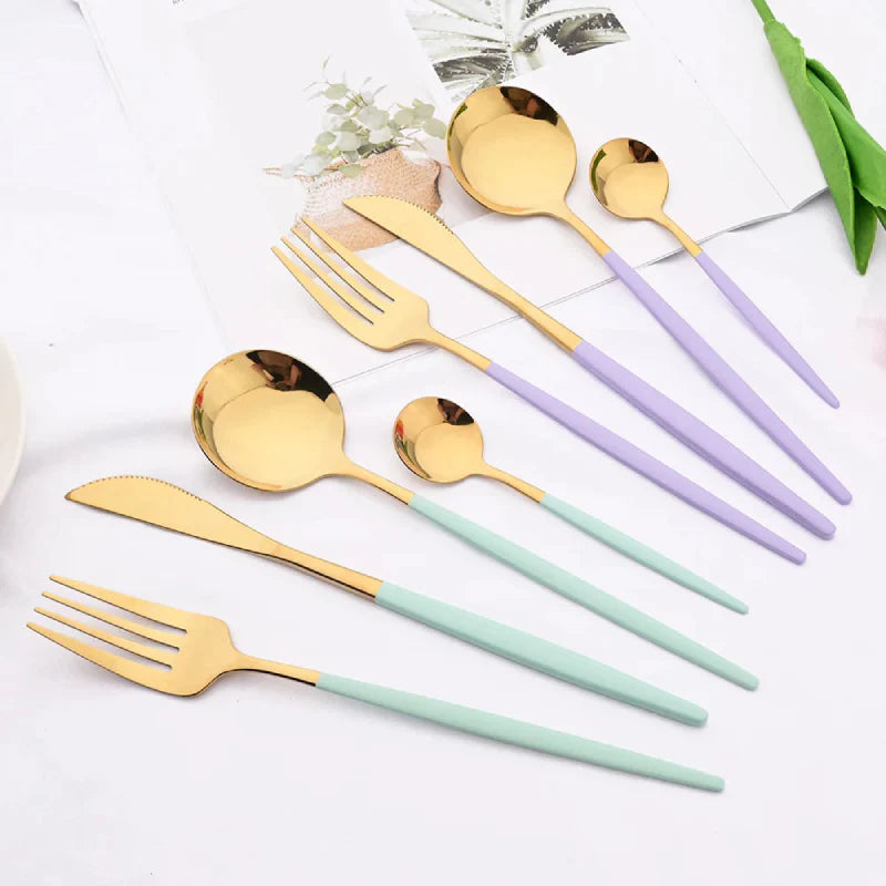 Rainbow Flatware Set