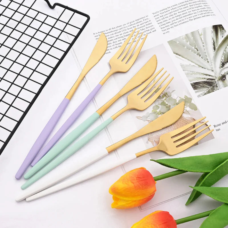 Rainbow Flatware Set