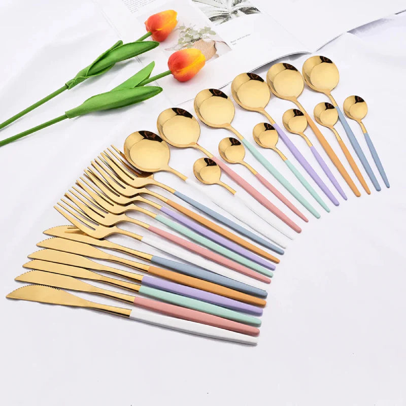 Rainbow Flatware Set
