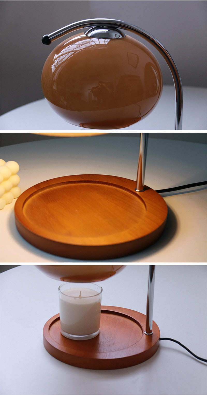 Retro Candle Warmer & Table Lamp